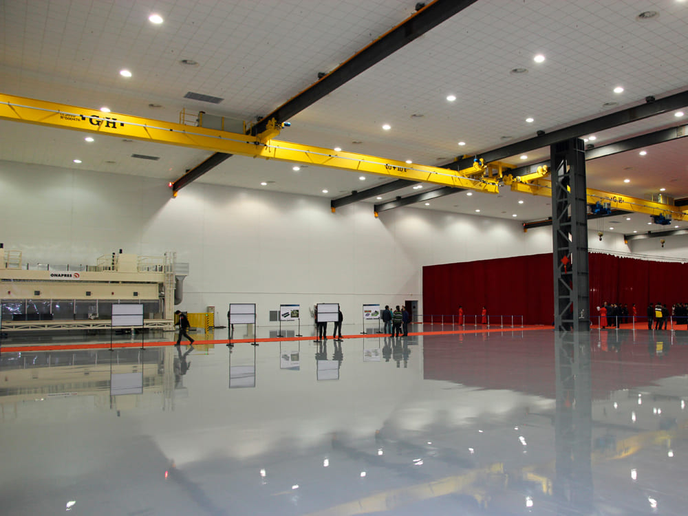 Airbus facility in China where you can see several bridge cranes of GH CRANES & COMPONENTS